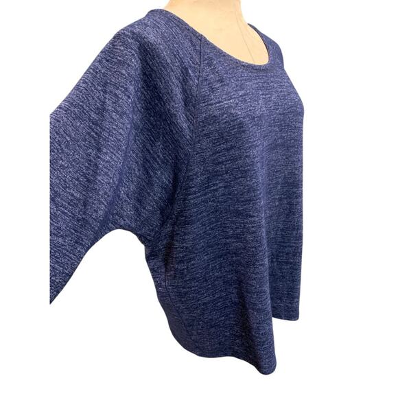 XL T by Talbots Womens Navy Blue Casual Marled Knit Sweater - Picture 7 of 7